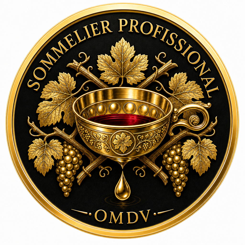 Selo Sommelier Profissional OMDV - certificação internacional de sommelier
